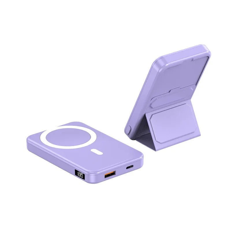 MaqStandPro Magnetic Power Bank With Foldable Stand